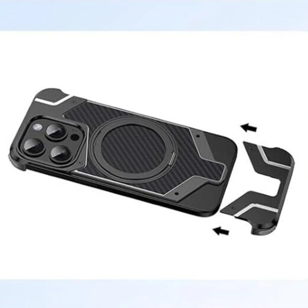 iPhone 16 Pro Max Metal Carbon Fiber Case
